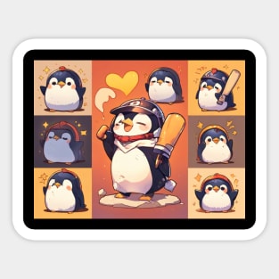 Cute penguin, funny anime penguin Sticker